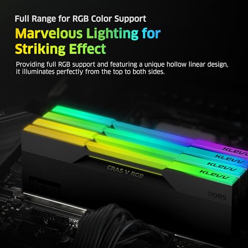 KLEVV CRAS V RGB DDR5 32GB (2x16GB) 6400MHz CL32 A-DIE 1.35V